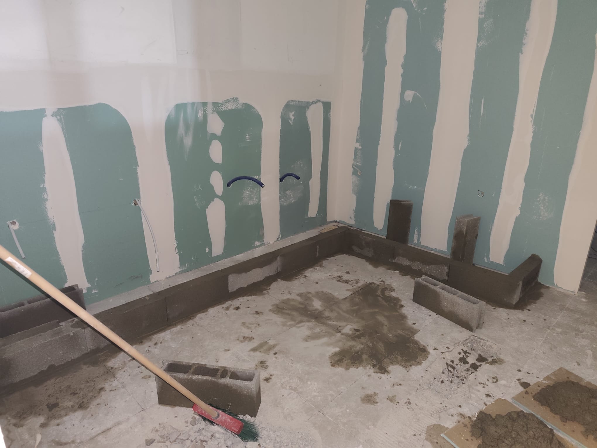 Travaux salle des ablutions